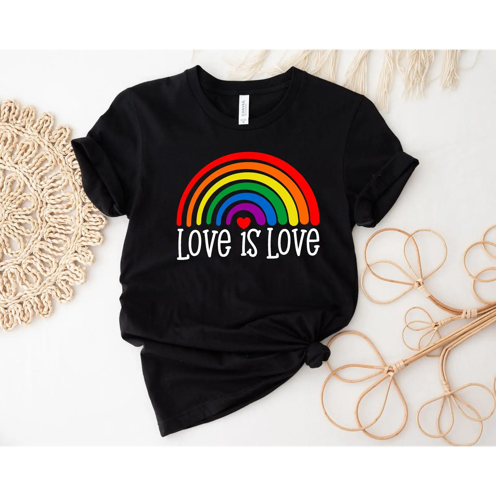 Vintage Fashion Community - 사랑은 무지개이다 LGBTQ 티셔츠 게이 권리