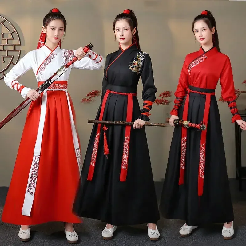 Vintage Style Women Fashion - 현대 Hanfu 여성 탑 스커트 2