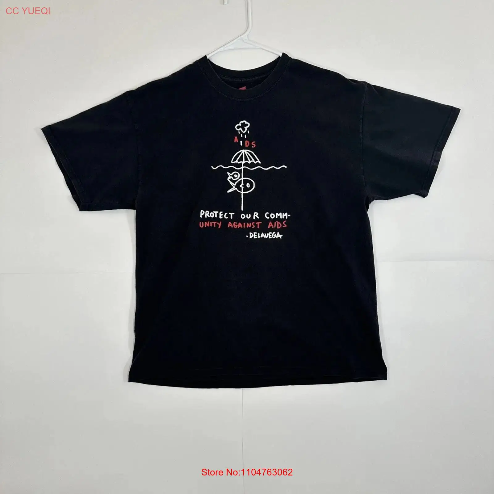 Vintage Fashion Community - Aids Stick Drawing Protect Community DELAVEGA
