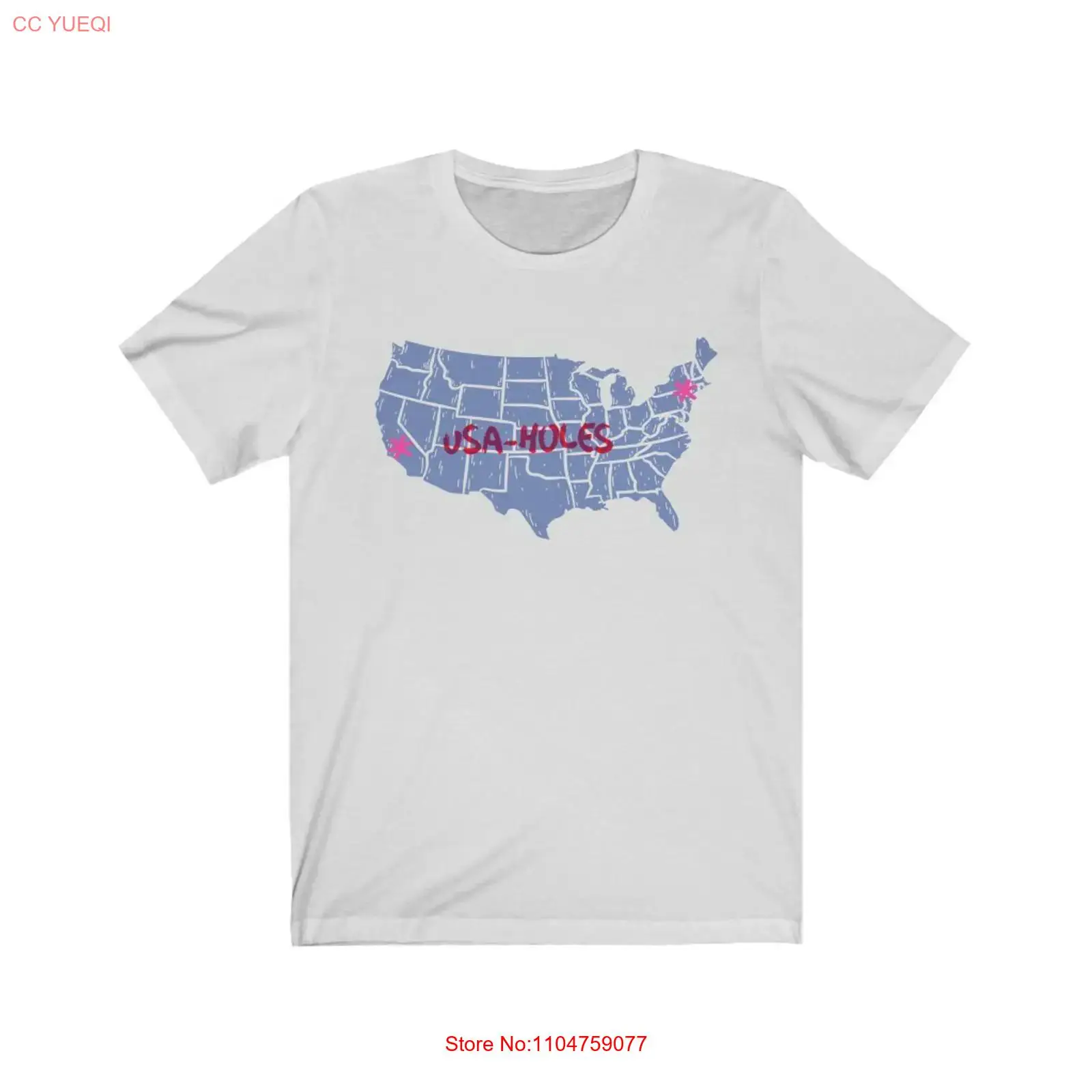 Vintage Fashion Nyc - USA holes NYC CA 티셔츠 저지