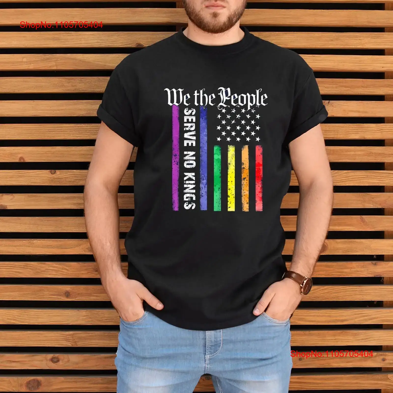 Vintage Fashion Community - 우리는 사람들이다, 왕은 없다 티셔츠, LGBTQ