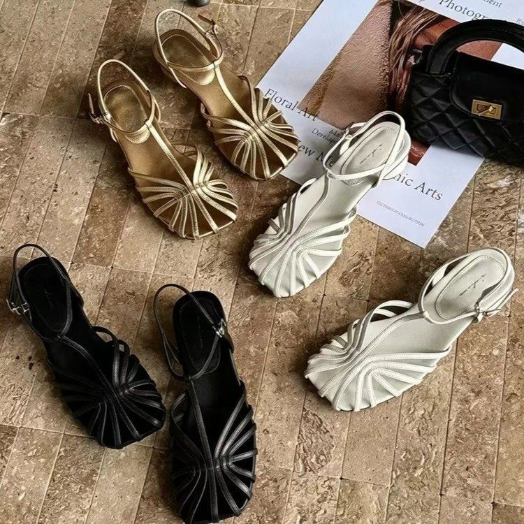 프랑스 스타일 빈티지 직조 토 샌들 2026 여름 신상 - Vintage Style Women Fashion 리뷰 및 가격
