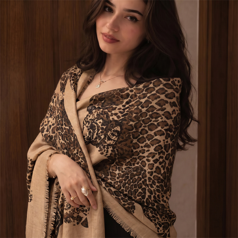 빈티지 레오파드 프린트 히잡 및 헤드스카프 여성용 로우 - Vintage Women Fashion 리뷰 및 가격