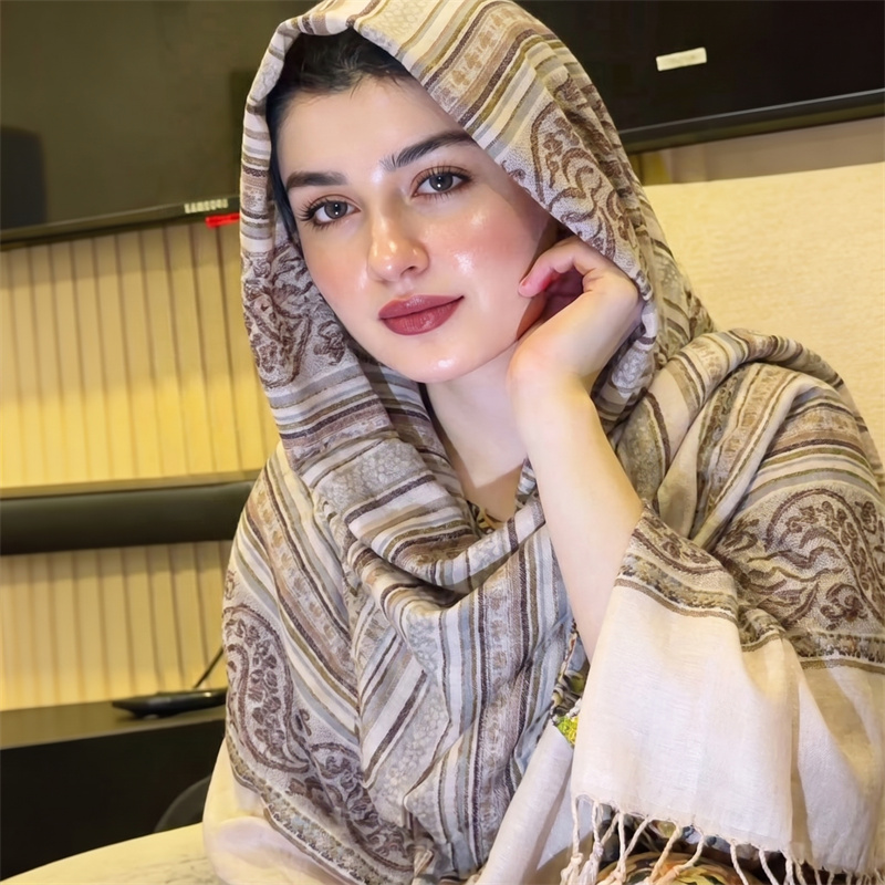 빈티지 페이즐리 프린트 히잡 패션 스카프 여성용 프린지 - Vintage Women Fashion 리뷰 및 가격