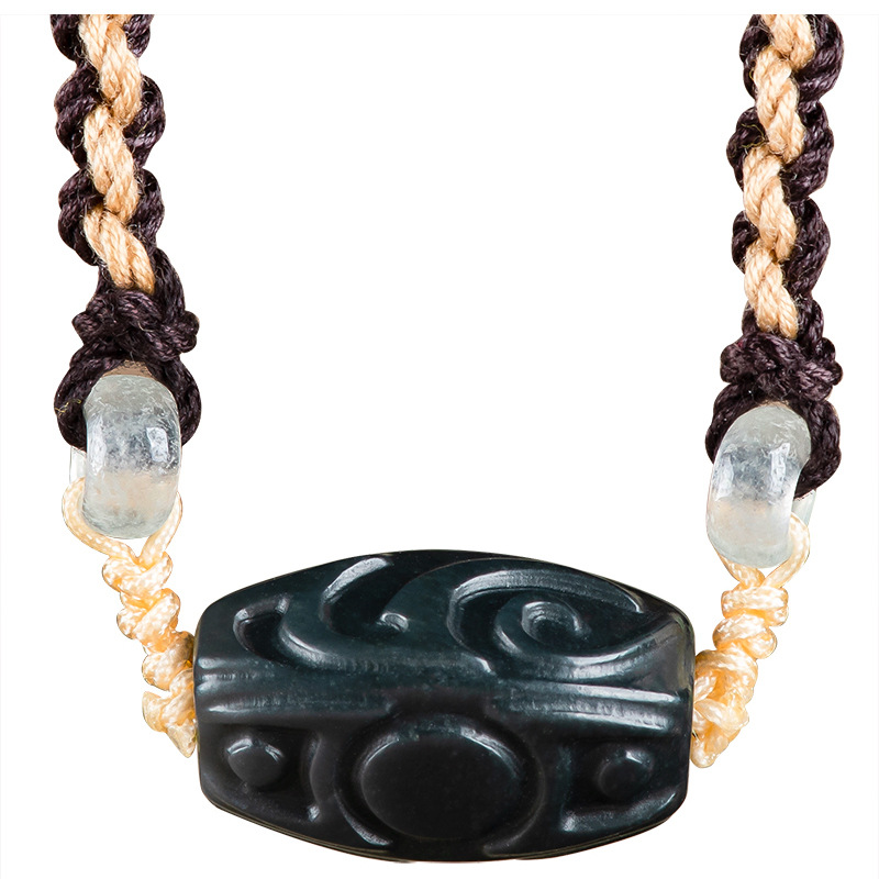헤티안 옥 조각 비즈 펜던트 목걸이 빈티지 패션 액세서 - Vintage Fashion Necklace 리뷰 및 가격