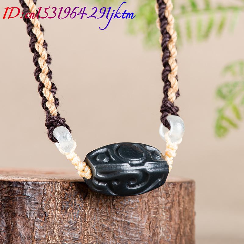 헤티안 옥 조각 비즈 펜던트 목걸이 빈티지 패션 액세서 - Vintage Fashion Necklace 리뷰 및 가격