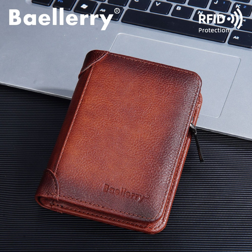 Baellerry 남성용 짧은 지갑 RFID 가죽 삼단 - Vintage Fashion Postcards 리뷰 및 가격