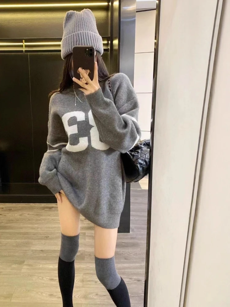 Y2K 빈티지 니트 스웨터 여성 2025, 그로즈드 하 - Vintage Women Fashion 리뷰 및 가격