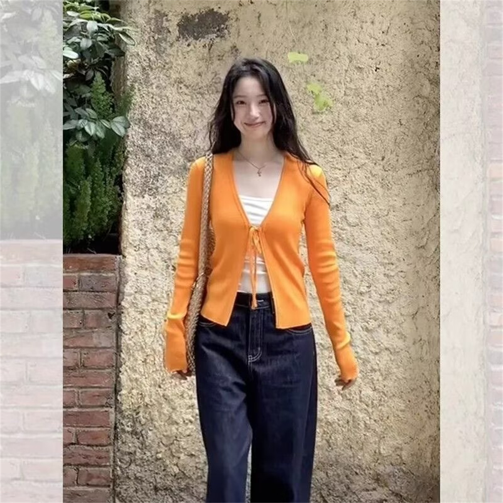 여성용 니트 얇은 긴 소매 카디건 봄 가을 패션 빈티지 - Vintage Fashion Postcards 리뷰 및 가격