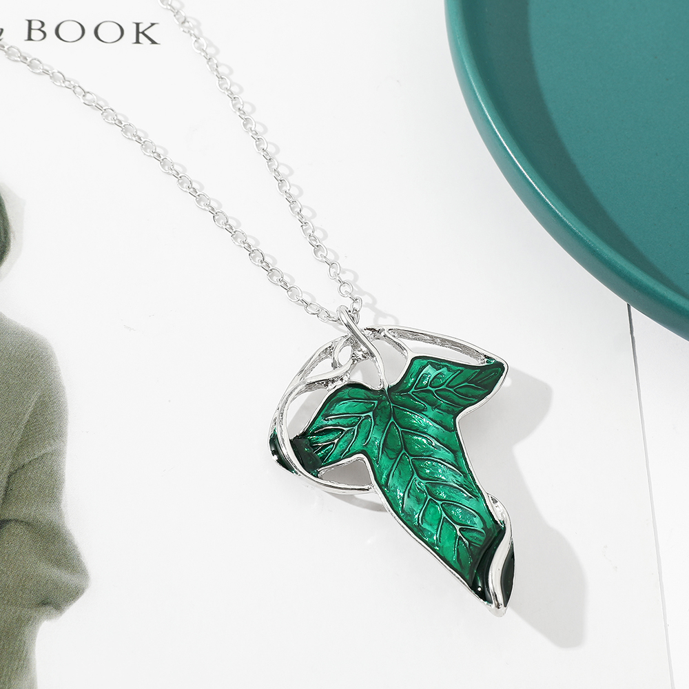 빈티지 그린 리프 펜던트 목걸이 여성을 위한 절묘한 엘 - Vintage Fashion Necklace 리뷰 및 가격