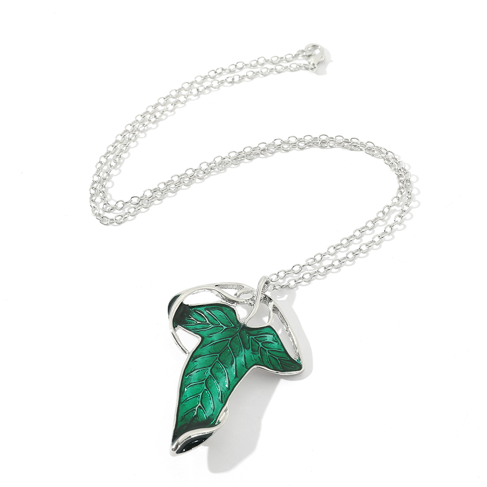빈티지 그린 리프 펜던트 목걸이 여성을 위한 절묘한 엘 - Vintage Fashion Necklace 리뷰 및 가격