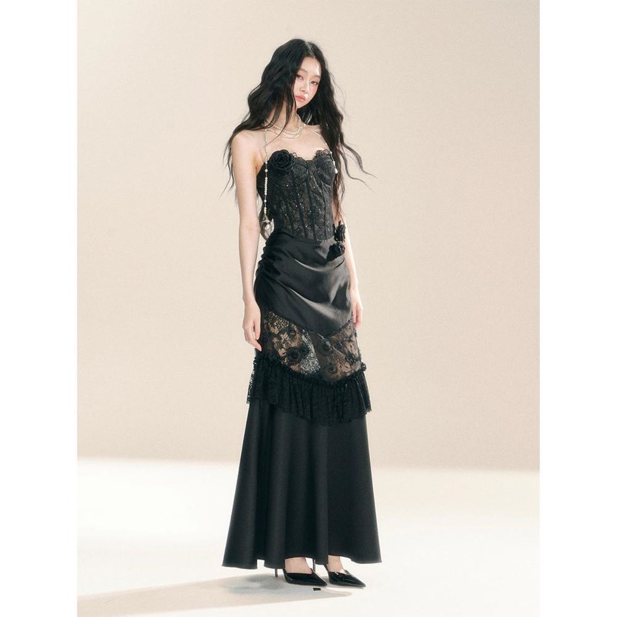 빈티지 고딕 그런지 Y2k 레이스 드레스 여성 다크 아 - Vintage Fashion Design 리뷰 및 가격