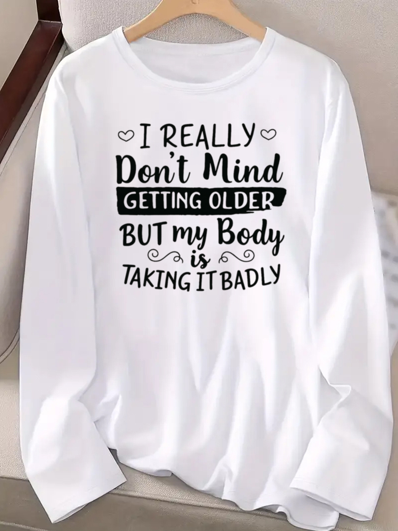 동기 부여 인용문 긴팔 티셔츠 세련된 스타일 여성 의류 - Vintage Fashion Quotes 리뷰 및 가격