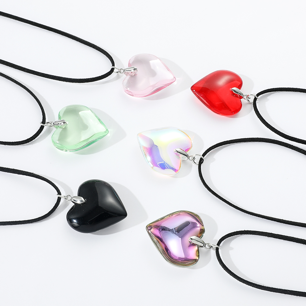 이중 레이어 심플 보우 크리스탈 하트 모양 목걸이, 여 - Vintage Fashion Necklace 리뷰 및 가격