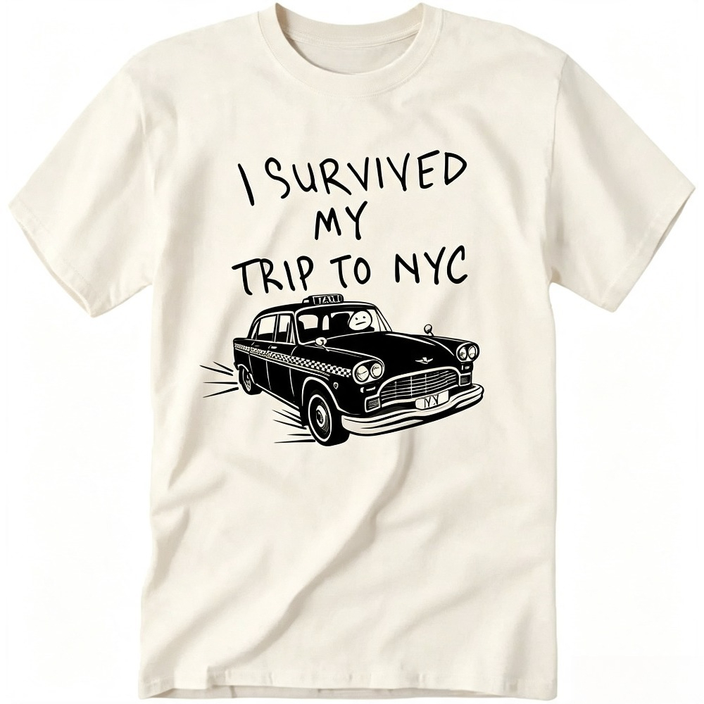 나는 뉴욕 여행에서 살아남았 빈티지 노란색 택시 그래픽 - Vintage Fashion Nyc 리뷰 및 가격
